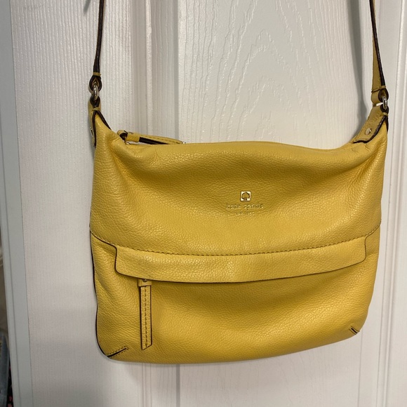 kate spade Bags Buttery Yellow Leather Kate Spade Crossbody Bag